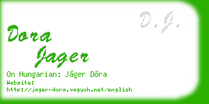 dora jager business card