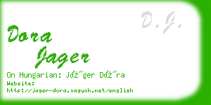 dora jager business card